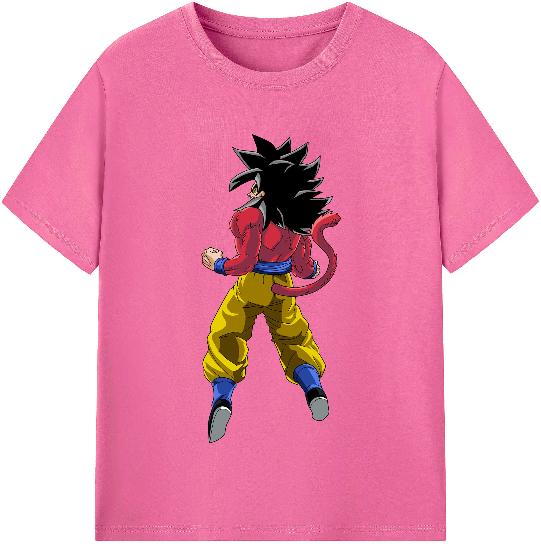 （画像用） ドラゴンボール 孫悟空（そん ごくう）Son Goku カカロット DRAGON BALL Kakarotto レディースカジュアルプリントTシャツ（綿100％）